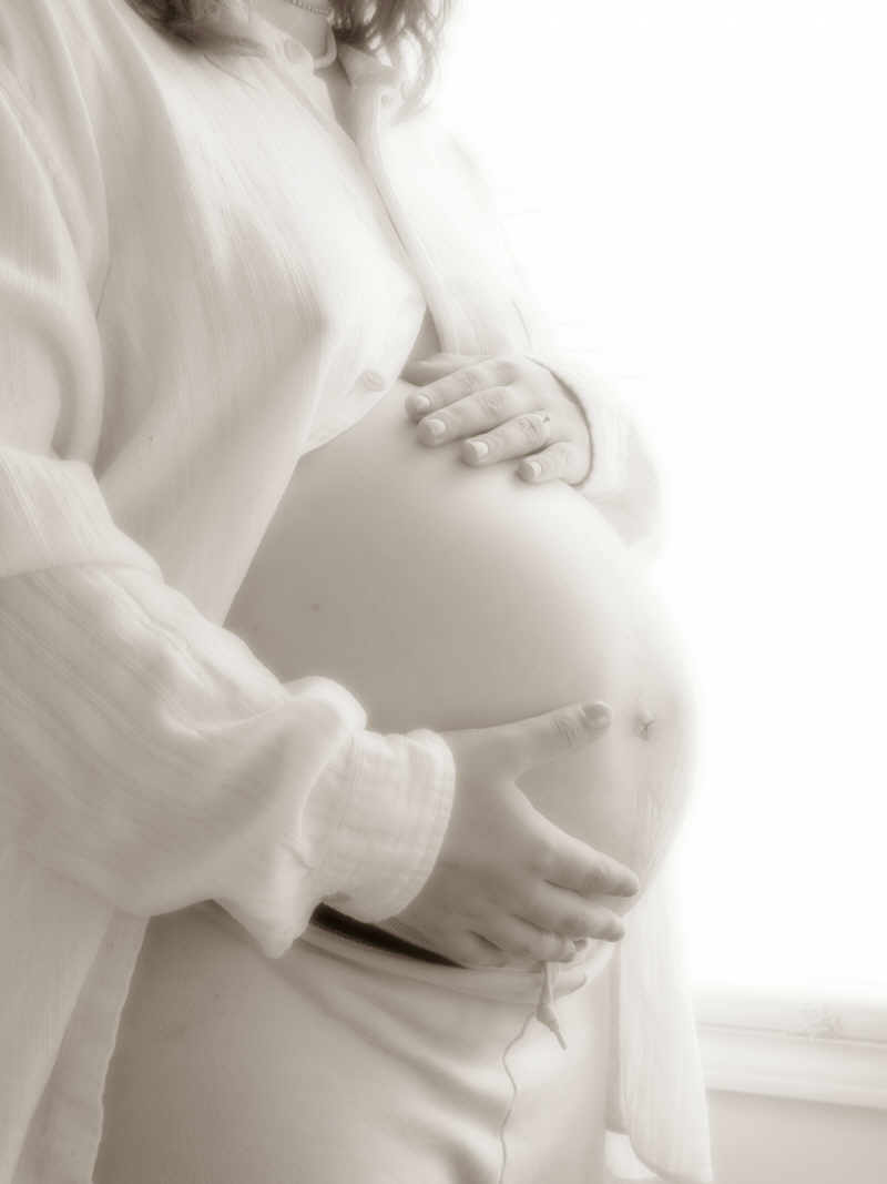 Pregnant Woman B&W Photo istock smaller