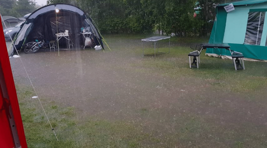 Camping, storms, scared kids & tapping!