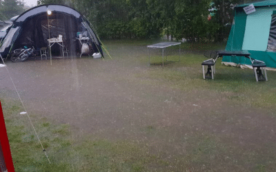 Camping, storms, scared kids & tapping!